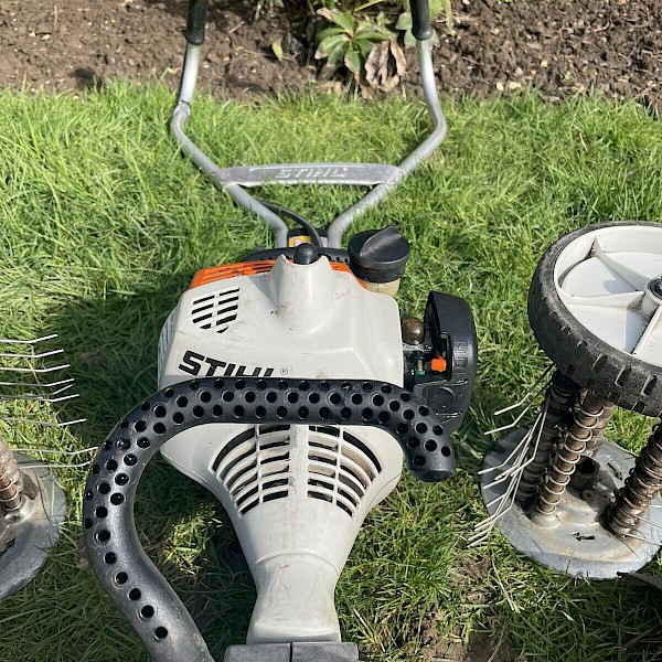 Stihl MM55 Scarifier, Tiller, Edger Combo Gallery Image